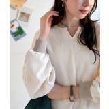 今っぽさは、色でつくる。オーバーサイズ配色ワッフルプルオーバー | Classical Elf  | 詳細画像2 