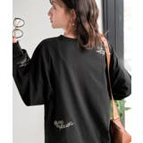 ゆるさの中に「ちょうどいい」お洒落感！綿100％刺繍ワッペンドルマンロンTEE（… | Classical Elf  | 詳細画像16 