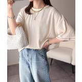 カラーで遊び心をプラス。配色ステッチ楊柳ガゼットトップス (半袖) | Classical Elf  | 詳細画像8 