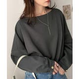 一枚で、品よく華奢見え。袖タック×マットゴールドボタン使い ボートネックポンチ素… | Classical Elf | 詳細画像23
