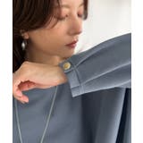 一枚で、品よく華奢見え。袖タック×マットゴールドボタン使い ボートネックポンチ素… | Classical Elf | 詳細画像38