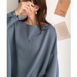 一枚で、品よく華奢見え。袖タック×マットゴールドボタン使い ボートネックポンチ素… | Classical Elf | 詳細画像39