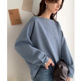 一枚で、品よく華奢見え。袖タック×マットゴールドボタン使い ボートネックポンチ素… | Classical Elf | 詳細画像40