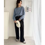 一枚で、品よく華奢見え。袖タック×マットゴールドボタン使い ボートネックポンチ素… | Classical Elf | 詳細画像51