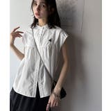 デイリーからお出かけまで大活躍。フレンチスリーブ胸刺繍ギャザーシャツ | Classical Elf | 詳細画像4