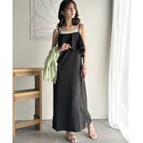 上品シルエットが大人可愛い。ダブルフリルキャミワンピース（ロング丈） | Classical Elf  | 詳細画像9 