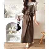 上品シルエットが大人可愛い。ダブルフリルキャミワンピース（ロング丈） | Classical Elf  | 詳細画像20 