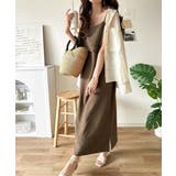 上品シルエットが大人可愛い。ダブルフリルキャミワンピース（ロング丈） | Classical Elf  | 詳細画像22 