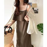 上品シルエットが大人可愛い。ダブルフリルキャミワンピース（ロング丈） | Classical Elf  | 詳細画像26 