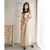 上品シルエットが大人可愛い。ダブルフリルキャミワンピース（ロング丈） | Classical Elf  | 詳細画像32 