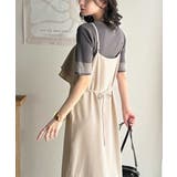 上品シルエットが大人可愛い。ダブルフリルキャミワンピース（ロング丈） | Classical Elf  | 詳細画像36 