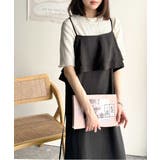 上品シルエットが大人可愛い。ダブルフリルキャミワンピース（ロング丈） | Classical Elf  | 詳細画像5 