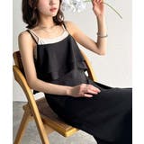 上品シルエットが大人可愛い。ダブルフリルキャミワンピース（ロング丈） | Classical Elf  | 詳細画像6 