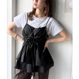 旬のレイヤードスタイルがこれ一着で即完成。ダブルリボン使いキャミ&ムーン刺繍半袖… | Classical Elf | 詳細画像8