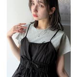 旬のレイヤードスタイルがこれ一着で即完成。ダブルリボン使いキャミ&ムーン刺繍半袖… | Classical Elf | 詳細画像18