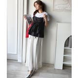 旬のレイヤードスタイルがこれ一着で即完成。ダブルリボン使いキャミ&ムーン刺繍半袖… | Classical Elf | 詳細画像2