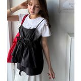 旬のレイヤードスタイルがこれ一着で即完成。ダブルリボン使いキャミ&ムーン刺繍半袖… | Classical Elf | 詳細画像3