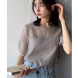 これ一枚で洗練スタイルの完成。キャミドッキングシアーブラウス(半袖) | Classical Elf | 詳細画像27