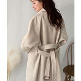 大人の魅力を引き立てる、上品な一着。ベルト付き比翼メルトンコート(ロング丈) | Classical Elf | 詳細画像13