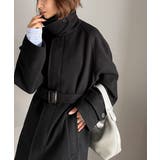 大人の魅力を引き立てる、上品な一着。ベルト付き比翼メルトンコート(ロング丈) | Classical Elf | 詳細画像14