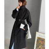 大人の魅力を引き立てる、上品な一着。ベルト付き比翼メルトンコート(ロング丈) | Classical Elf | 詳細画像18