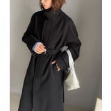 大人の魅力を引き立てる、上品な一着。ベルト付き比翼メルトンコート(ロング丈) | Classical Elf | 詳細画像19