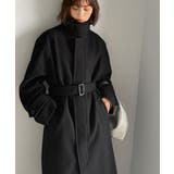 大人の魅力を引き立てる、上品な一着。ベルト付き比翼メルトンコート(ロング丈) | Classical Elf | 詳細画像20