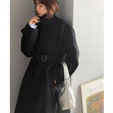 大人の魅力を引き立てる、上品な一着。ベルト付き比翼メルトンコート(ロング丈) | Classical Elf | 詳細画像21