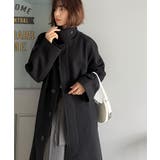 大人の魅力を引き立てる、上品な一着。ベルト付き比翼メルトンコート(ロング丈) | Classical Elf | 詳細画像22