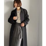 大人の魅力を引き立てる、上品な一着。ベルト付き比翼メルトンコート(ロング丈) | Classical Elf | 詳細画像27