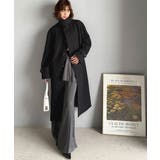 大人の魅力を引き立てる、上品な一着。ベルト付き比翼メルトンコート(ロング丈) | Classical Elf | 詳細画像28