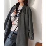 大人の魅力を引き立てる、上品な一着。ベルト付き比翼メルトンコート(ロング丈) | Classical Elf | 詳細画像29