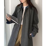 大人の魅力を引き立てる、上品な一着。ベルト付き比翼メルトンコート(ロング丈) | Classical Elf | 詳細画像30