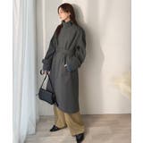 大人の魅力を引き立てる、上品な一着。ベルト付き比翼メルトンコート(ロング丈) | Classical Elf | 詳細画像36