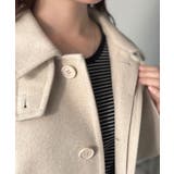 大人の魅力を引き立てる、上品な一着。ベルト付き比翼メルトンコート(ロング丈) | Classical Elf | 詳細画像39