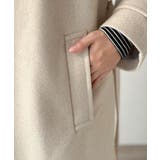 大人の魅力を引き立てる、上品な一着。ベルト付き比翼メルトンコート(ロング丈) | Classical Elf | 詳細画像41