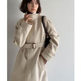 大人の魅力を引き立てる、上品な一着。ベルト付き比翼メルトンコート(ロング丈) | Classical Elf | 詳細画像3