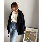 トレンドを先取り♪こなれ感UP、ダブルボタンジャケットメルトンコート（ミドル丈） | Classical Elf  | 詳細画像8 