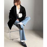 トレンドを先取り♪こなれ感UP、ダブルボタンジャケットメルトンコート（ミドル丈） | Classical Elf  | 詳細画像9 