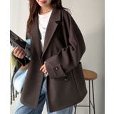 トレンドを先取り♪こなれ感UP、ダブルボタンジャケットメルトンコート（ミドル丈） | Classical Elf  | 詳細画像23 