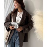 トレンドを先取り♪こなれ感UP、ダブルボタンジャケットメルトンコート（ミドル丈） | Classical Elf  | 詳細画像25 