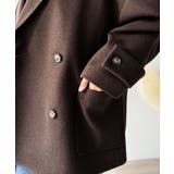 トレンドを先取り♪こなれ感UP、ダブルボタンジャケットメルトンコート（ミドル丈） | Classical Elf  | 詳細画像28 