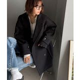 トレンドを先取り♪こなれ感UP、ダブルボタンジャケットメルトンコート（ミドル丈） | Classical Elf  | 詳細画像1 