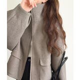 シンプルなのに映える、冬の主役アウター。ショート丈ダブルZIPブルゾン | Classical Elf | 詳細画像20