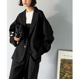 羽織るだけでキマる。袖タックヘリンボーンオーバーサイズジャケット（セットアップ可… | Classical Elf  | 詳細画像10 
