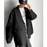 羽織るだけでキマる。袖タックヘリンボーンオーバーサイズジャケット（セットアップ可… | Classical Elf  | 詳細画像13 