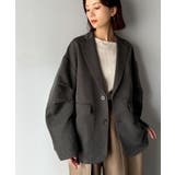 羽織るだけでキマる。袖タックヘリンボーンオーバーサイズジャケット（セットアップ可… | Classical Elf  | 詳細画像18 