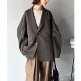 羽織るだけでキマる。袖タックヘリンボーンオーバーサイズジャケット（セットアップ可… | Classical Elf  | 詳細画像19 
