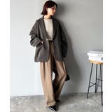 羽織るだけでキマる。袖タックヘリンボーンオーバーサイズジャケット（セットアップ可… | Classical Elf  | 詳細画像26 