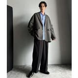 羽織るだけでキマる。袖タックヘリンボーンオーバーサイズジャケット（セットアップ可… | Classical Elf  | 詳細画像30 